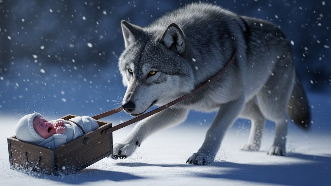 Une louve découvre un bébé dans une boîte… mais ce n’était pas un enfant abandonné