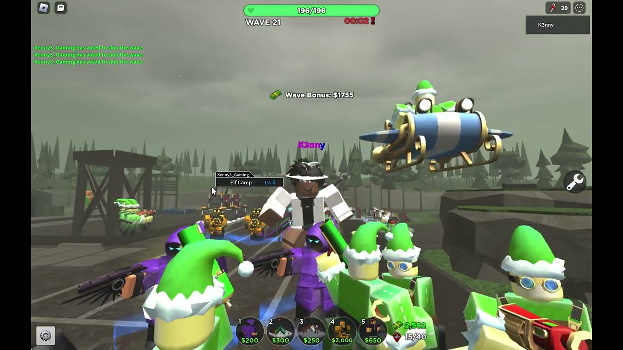 Testing Elf Camp for the first time (Tower Defense Simulator