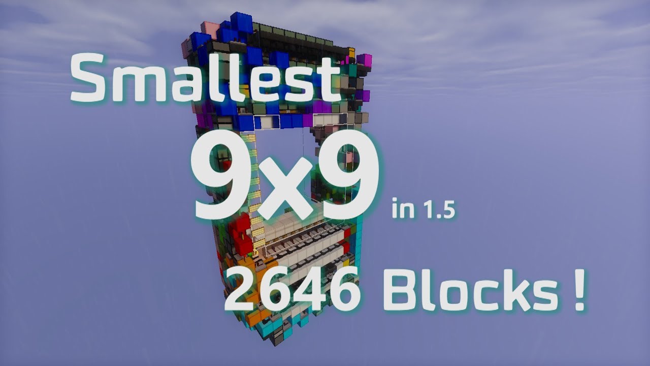 Minecraft Tiny 9x9 Seamless Piston Door with duoduo_123dong