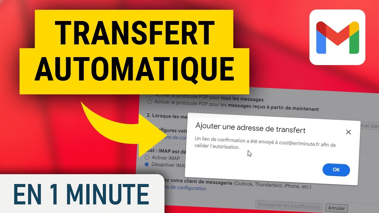 Ajouter une adresse email de transfert sur Gmail