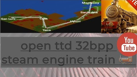 openttd 32bpp steam engine train #openttd 🚂 Open TTD JGR steam train 🚂  OpenTTD steam train 🚂.