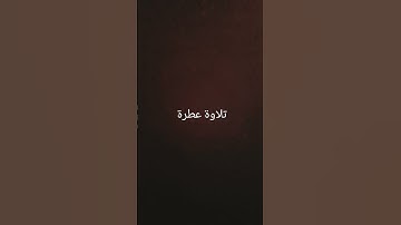 تلاوة عطرة #القرانالكريم #تلاوة_خاشعة #القرآن_الكريم #تلاوات