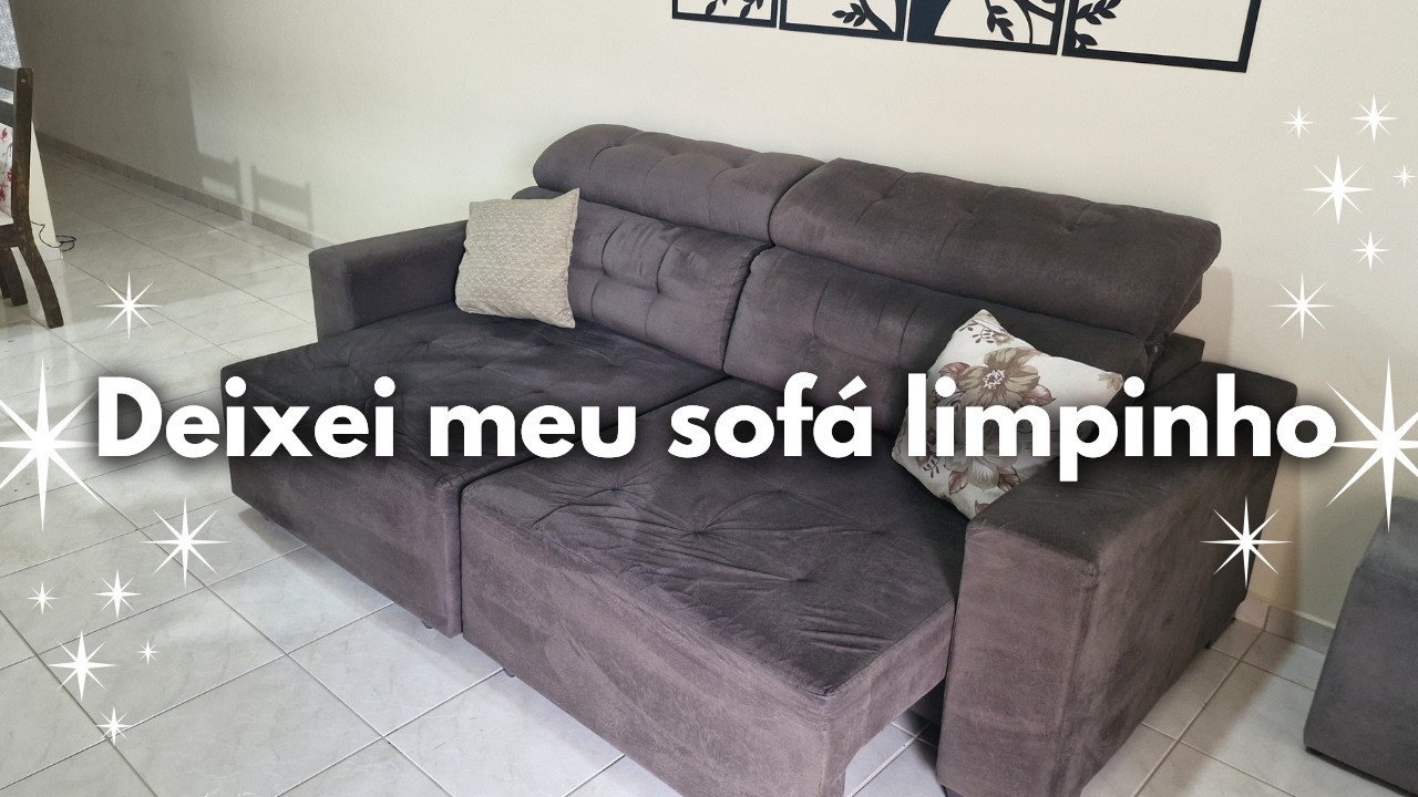 COMO LIMPO O SOFÁ A SECO | DIAS MUITO QUENTES POR AQUI