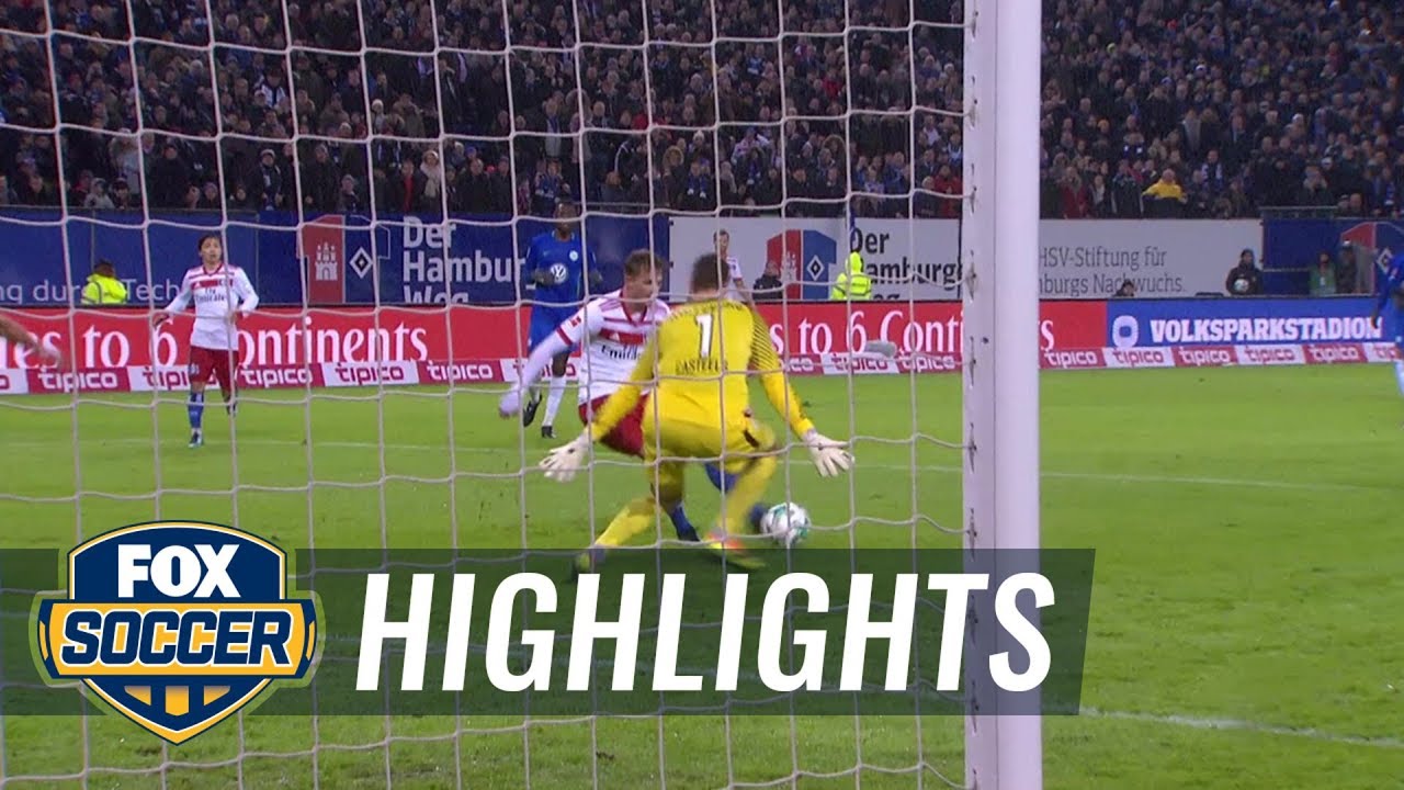 Hamburger Sv Vs Vfl Wolfsburg 2017 18 Bundesliga Highlights Youtube