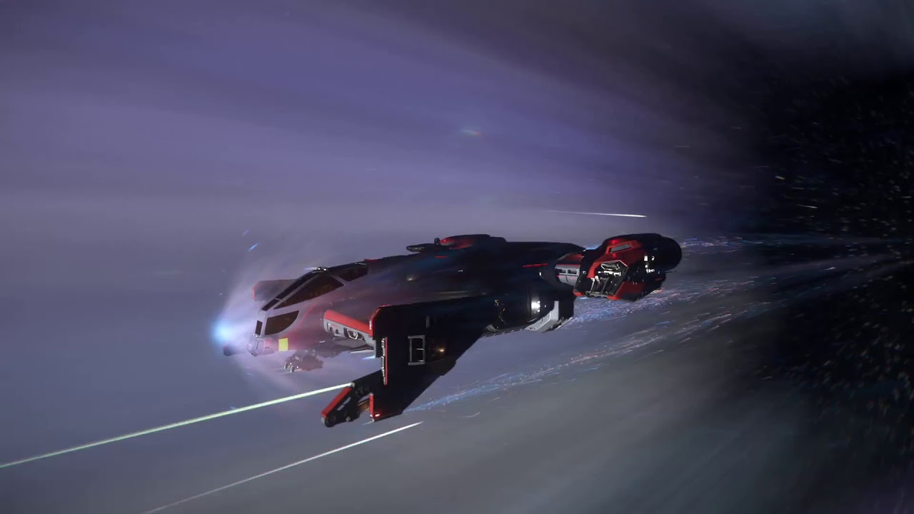 Star Citizen 011 Drake Cutlass Red showcase with Space fight YouTube