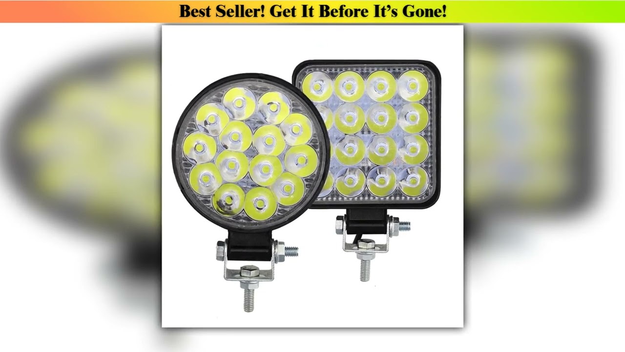 Flash Sale 42W 14LED 48W 16SMD Work Light LED Car Front Fog Light 12V 24V Truck SUV 4X4 4WD Enginee