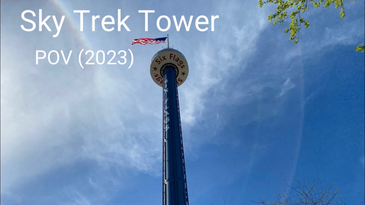 Sky Trek Tower POV 2023 Six Flags Great America YouTube