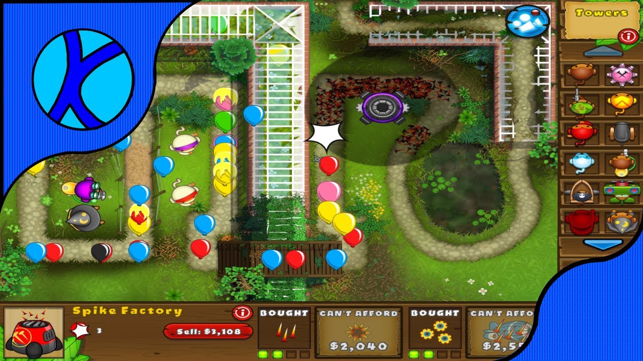 BTD5 Gameplay (Forgotten Garden)