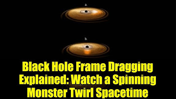 Black Hole Frame Dragging Explained: Watch a Spinning Monster Twirl Spacetime