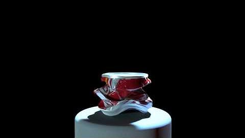 Simulated Can Crush - Maya nCloth