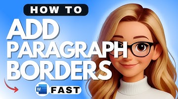 How to Add Paragraph Borders in Microsoft Word - 2025