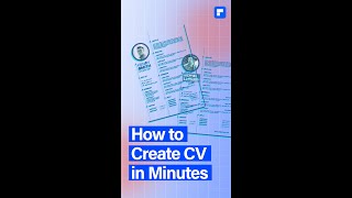 How to Create CV in Minutes (HR Specialist Tips) #shorts #cv #cvgratuit screenshot 2