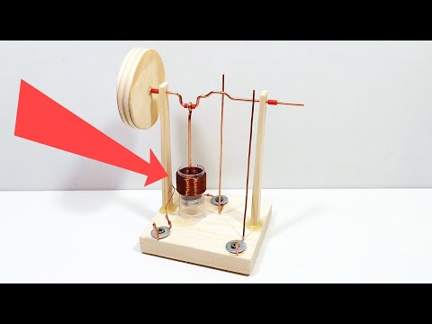Build a Vertical Solenoid Electric Motor in 5 Minutes! Easy DIY Project