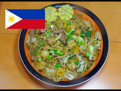Pancit Canton with Fish Balls & Kikiam - Filipino Recipes - Tagalog Videos - Pinoy Noodles