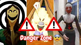 Danger Zone In Smiling X Corp 2 😨 Ice Scream 3 😨 Evil Nun screenshot 3