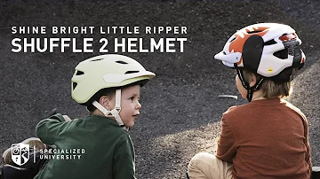 The Specialized Shuffle 2 helmet is designed specifically for kids heads