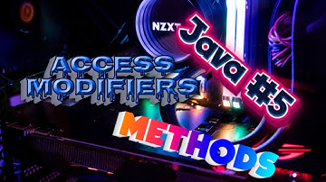 Java Tutorial 5 #methods #accessmodifier