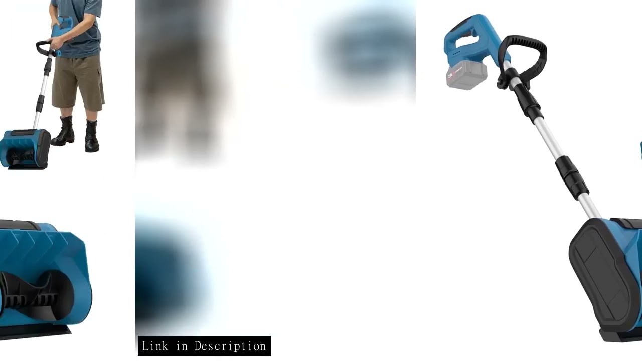 Brushless Electric Snow Blower Snow Sweeper 40cm Clearing Width & 10m Throwing Distance, Adjustable