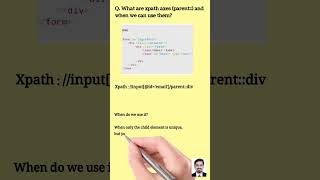Parent xpath axes #selenium #seleniumtips #interviewtips #shorts