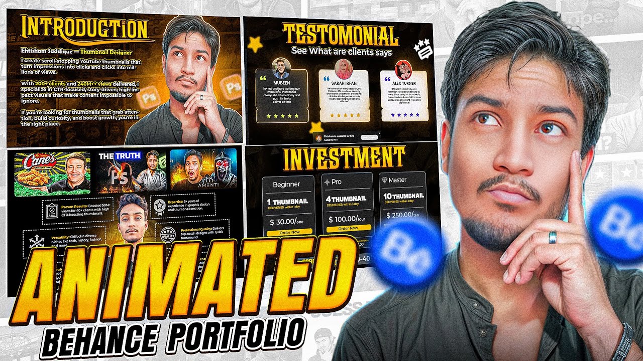 This Animated Behance Portfolio Gets You Hired Series #1 - YouTube