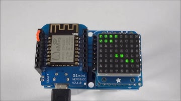 WeMos MicroWordClock
