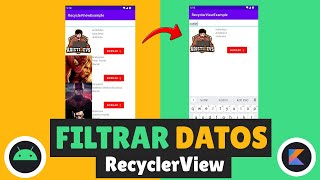 [TUTORIAL] Filtering in a RECYCLERVIEW with KOTLIN - Android Studio