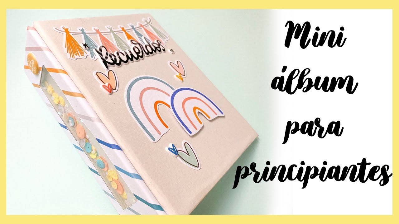 Tutorial ✂️ MINI ALBUM scrapbooking para PRINCIPIANTES ✨ - Lomo SHAKER-✨