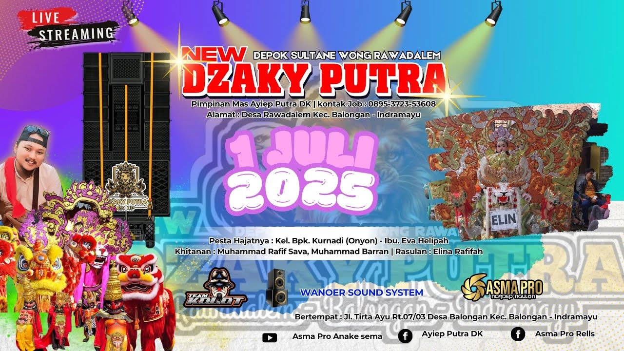[LIVE NGARAK] Depok Sultan Rawadalem NEW DZAKY PUTRA | Jl. Tirta ayu Desa Balongan | 1 Juli 2025
