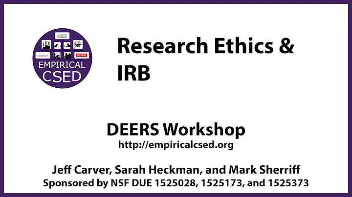 Virtual DEERS - Research Ethics & IRB