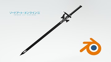 Modelling 3D Elucidator Sword Sword Art Online Using Blender