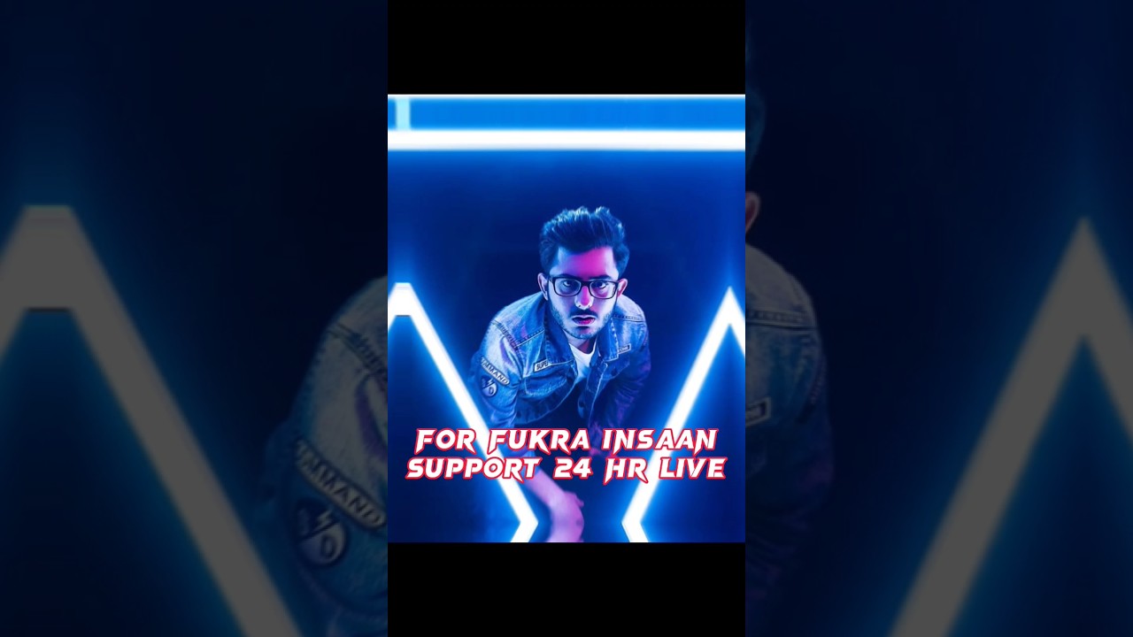 for fukra insaan support 24 hour live in triggered insaan channel 