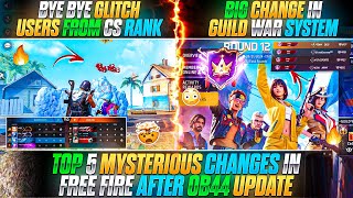 TOP 5 SECRET CHANGES IN FREE FIRE AFTER OB44 UPDATE | FREE FIRE OB44 UPDATE | FREE FIRE NEW UPDATE