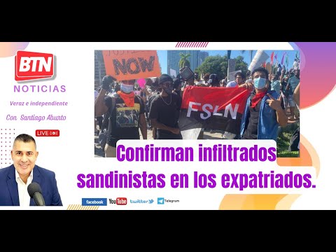 En Vivo: Confirman infiltrados sandinistas en los expatriados. 21 Marzo 2023.