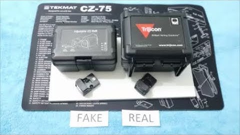 Trijicon real vs fake