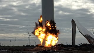 Damaged Wind Turbine - Controlled Demolition, Inc.