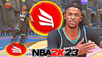 MY JA MORANT BUILD ON NBA 2K23 is OVERPOWERED (3PT SHOT CREATOR)