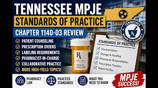 Tennessee MPJE -Standards of Practice | Patient Counseling, Prescription, Labeling & CP - Summarized Tennessee Mpje Continuing Education Requirements Pharmacist License