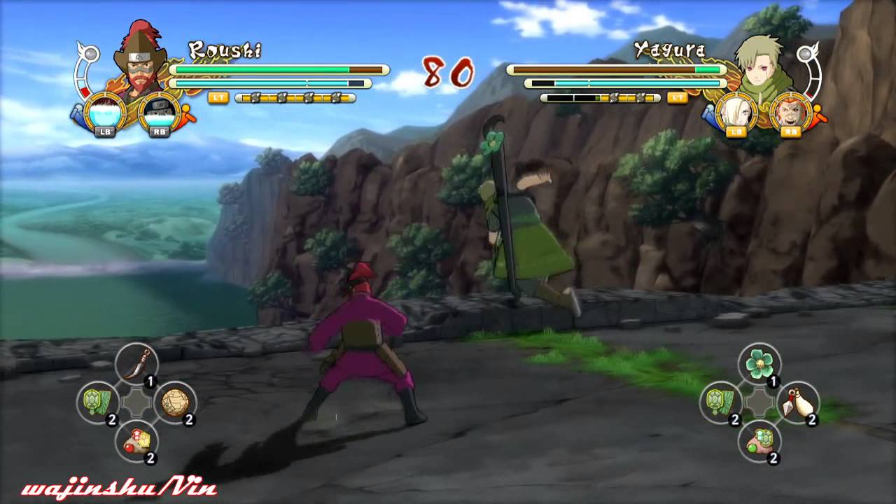 Naruto Ultimate Ninja Storm 3 Roushi vs Yagura Gameplay