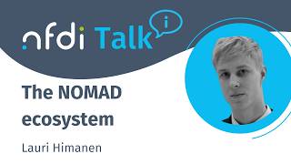 NFDITalk (1 June 2026): The NOMAD ecosystem