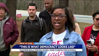 Chesterfield teachers walk out, stand together for increased teacher pay