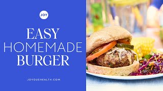 Easy Homemade Burgers with Fresh Mint
