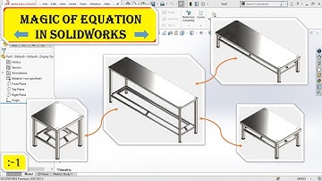 Solidworks equation tutorial | add equation in a table | Solidworks equation