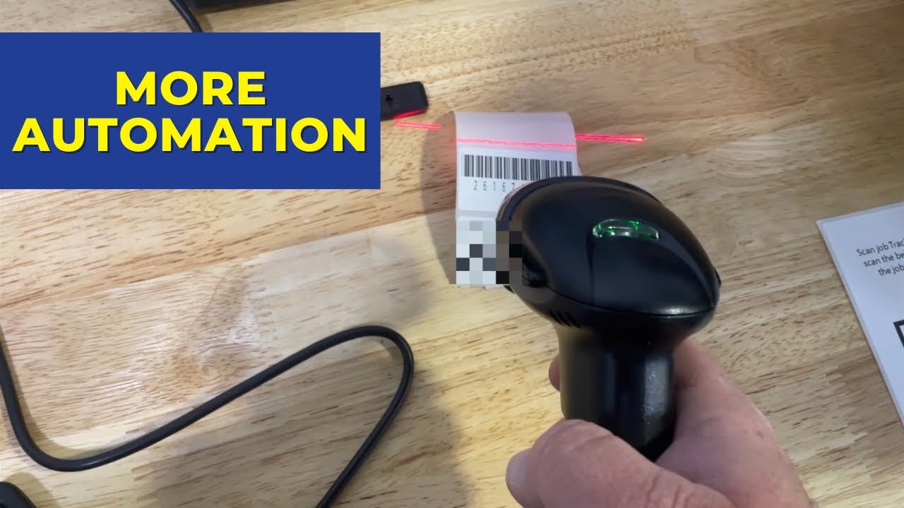 Barcode automation automatic job loading on fiber laser YouTube