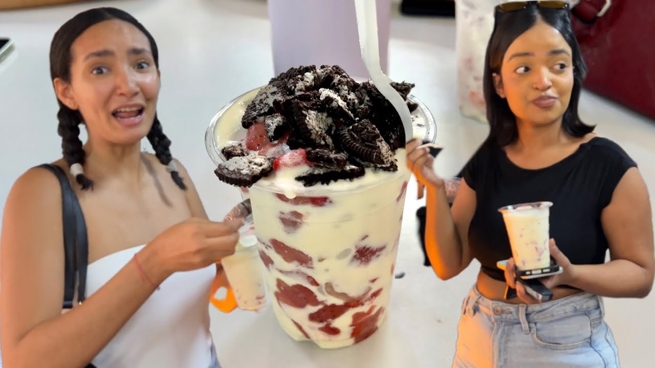 PROBANDO LAS VIRALES FRESAS 🍓🥛 CON CREMA DE TIKTOK🔥 MarielRamos YouTube