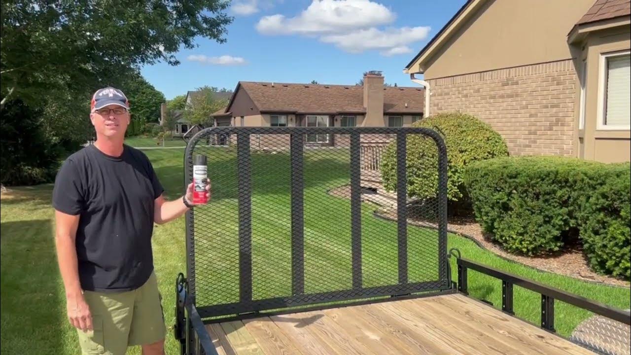 PJ Trailer Undercoat Back Trailer Gate YouTube