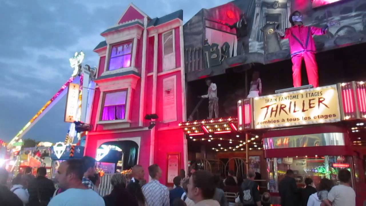 Train fantome Thriller offride Lunapark La Palmyre 2015.