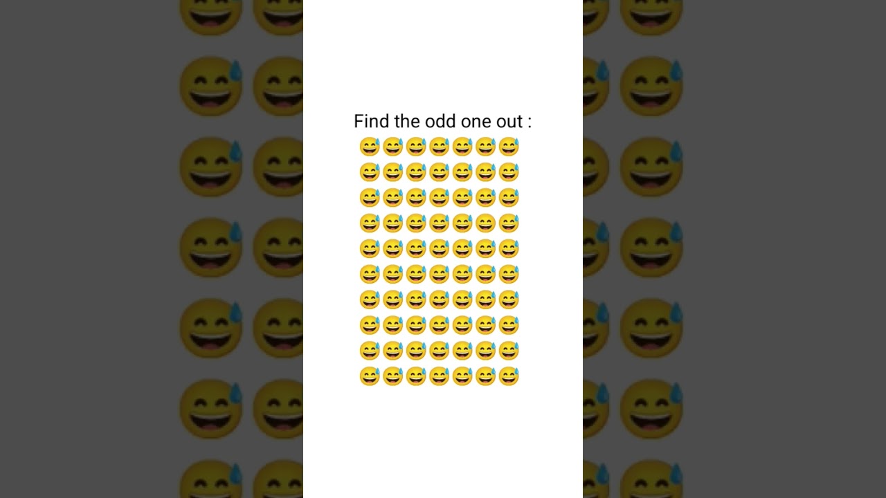 Pick the odd one from the emoji 