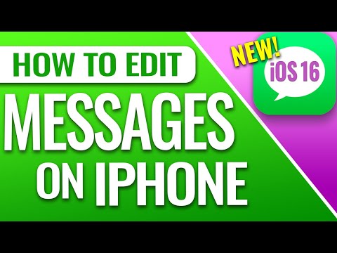 How To Edit A Text Message On Iphone - New Ios 16 Update