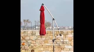 【百貨小屋】遮陽傘戶外庭院傘露天擺攤大傘遮陽傘室外傘花園羅馬傘陽臺戶外傘