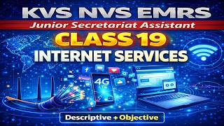 KVS NVS EMRS JSA Tier-2 | Class 19 | Internet Services | Descriptive &amp; Objective | Free PDF
